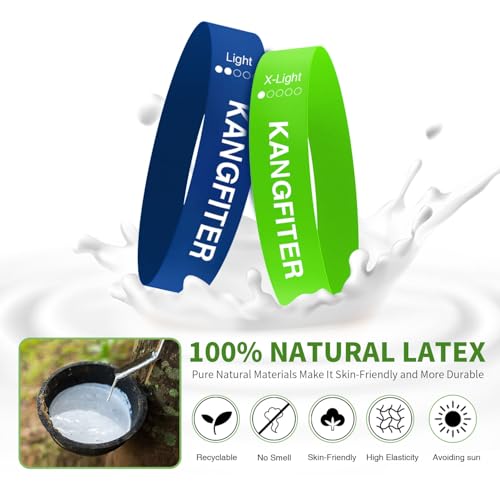 KANGFITER Non-Slip Fabric Resistance Bands for Working Out 3 Levels - color: 3.Colorful Set