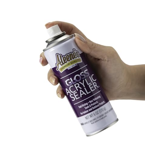 Aleene's 26412 Spray Gloss Finish, 6 Oz Acrylic Sealer, Original Version, Clear - Gloss - color: Clear - Gloss