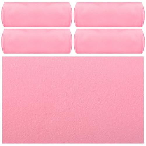 Breling 4 Pack 72" x 24" Hot Yoga Towel Non Slip Microfiber Mat Towel Sweat Absorbent Soft Pilates Mat Essentials for Hot Yoga Pilates Exercise (Pink) - color: Pink