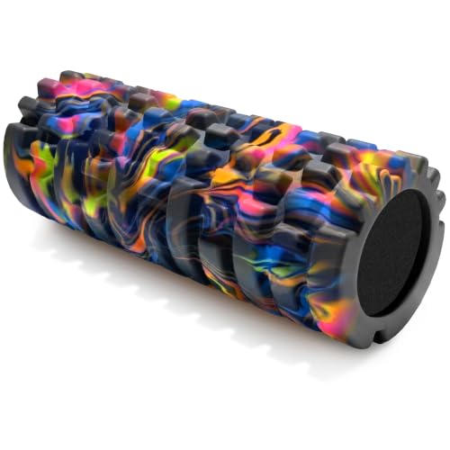 321 Strong Foam Roller - Medium Density Deep Tissue Massager for Muscle Massage and Myofascial Trigger Point Release, with 4K eBook - color: Aurora