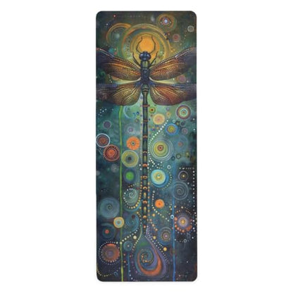 Dragonfly Painting Yoga Mat Non-Slip Fitness Mat for Pilates, Workout & Home Gym, 71x26 Inch Yoga Mats for Enhanced Yoga Practice - color: A01
