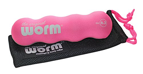 The Original Worm-Combines Massage Balls & Foam Roller for Neck, feet, Back, Shins, Calves, hips, Glutes. Portable. Great Travel Roller for Plane and car. Easy to use. - color: Pink, size: Small-6.3