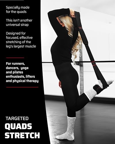 THEFITGUY Flexibility & Strength Bundle – Multi-Attachment Cable Machine Belt and Quads Stretcher Strap for Dynamic Training and Recovery