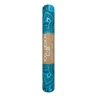 YOGA DESIGN LAB | The Infinity Mat | Luxurious Non-Slip Design Provides Unparalleled Grip to Support and Align You Beautifully | Eco-Friendly | w/Carrying Strap! - color: Mandala Aqua, size: 3mm