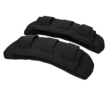 2 Pack Shoulder Strap Pad,Vest Shoulder Strap Pads Backpack Strap Pads Fit 2'' Sling Bags Shoulder Straps - color: Black