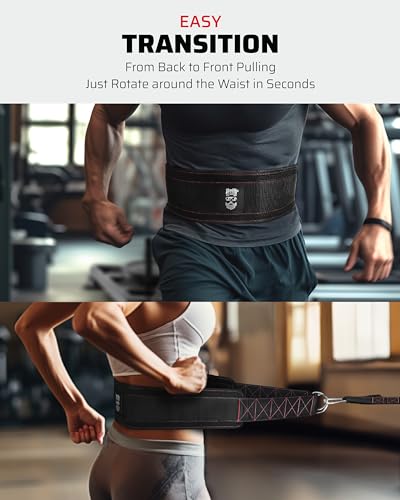 THEFITGUY Sled Pulling Belt, Rotates 360° for Strength & Agility Training