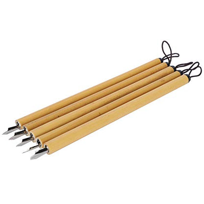 Yosoo Health Gear 5PCS Bamboo Pens, Comic & Arabic Calligraphy Dip Pens (Angled Nib Set) - size: Angled nib set