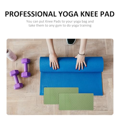 Yoga Knee Pads Anti-Skid Yoga Pad Cushion for Knees and Elbows 13.38 X 6.69 X 0.39 in Support Padding for Mat Exercise Pilates Gym Training 1 Pair