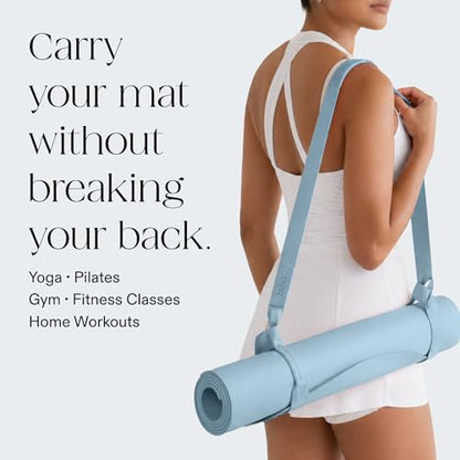 Bala Yoga Mat Straps for Carrying, Lightweight Yoga Mat Sling Holder - color: Sea