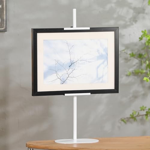 Adjustable Tabletop Easel Stand - Up to 28" Height, Metal Easel Stands for Sign, White Modern Picture Easels for Display, Heavy Duty Easels with Base for Art Paintings Photos - color: White