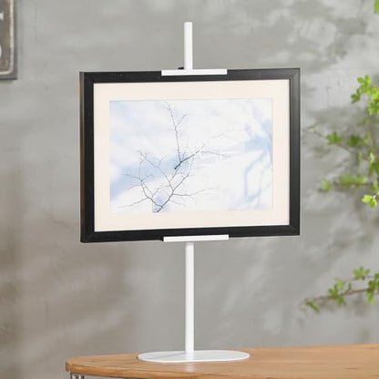 Adjustable Tabletop Easel Stand - Up to 28" Height, Metal Easel Stands for Sign, White Modern Picture Easels for Display, Heavy Duty Easels with Base for Art Paintings Photos - color: White