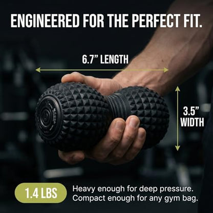Peanut Massage Ball, Vibrating Muscle Roller for Back & Spine