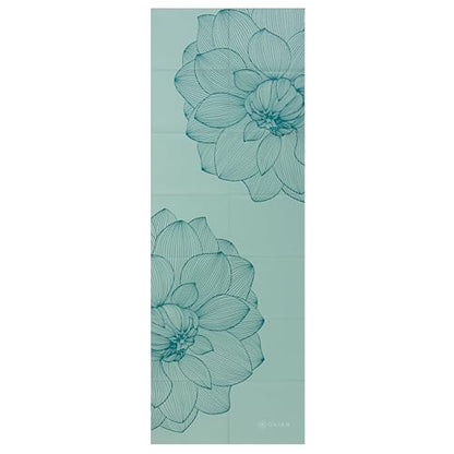Gaiam Foldable Yoga Mat, 2mm Icy Paisley - color: Serene Dahlias