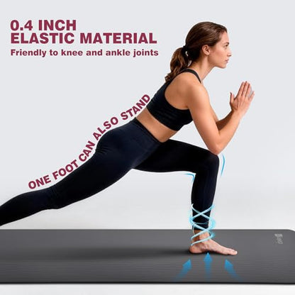 KEEP Extra Thick NBR Yoga Mat - color: Grey, size: 72”x24”x10mm