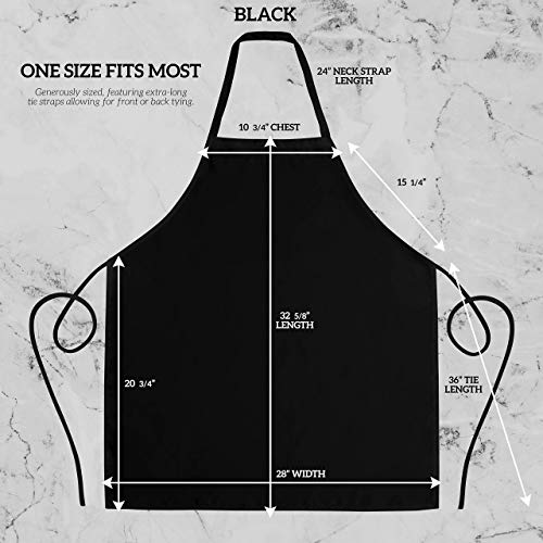 12 Pack Bib Apron - Unisex Black Aprons, Machine Washable Aprons for Men and Women, Kitchen Cooking BBQ Bulk (Pack of 12, No Pockets, Black) - color: Black, size: 12 Pack