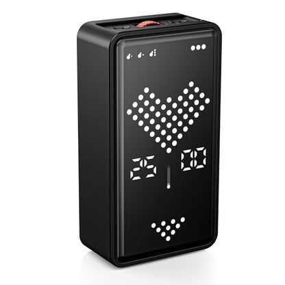 Visual Timer, Rechargeable Digital Hourglass Timer with LED Display - color: Black