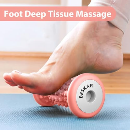BESKAR Foot Massage Roller for Plantar Fasciitis Relief - color: Orange