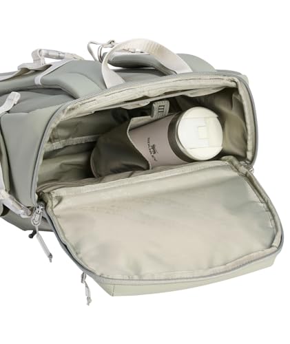 STANLEY Vitalize Backpack | Gym, Work & Travel Bag with Laptop Sleeve | Expandable Bottom Compartment | Tumbler & Water Bottle Pockets | Durable Recycled Fabric | Sage Grey - color: Sage Grey, size: Backpack