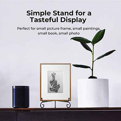 TR-LIFE 4 Pack Plate Stands for Display - 6 Inch Plate Holder Display Stand + Metal Easel Stand for Picture Frame, Decorative Plates, Book, Photo, Collectibles (4 Pack) - size: 6 Inch(4pcs)