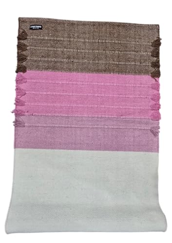 Indian Handmade100 % Organic Anti Skid Multi Colour Cotton Yoga Mat - Eco-Friendly Hand-Woven Rug - Non-Slip & Thick (24”x72”x5mm) for Hot yoga & Everyday Fitness at Home - Comfortable & Foldable Extra-Long Mat - color: Multi 12