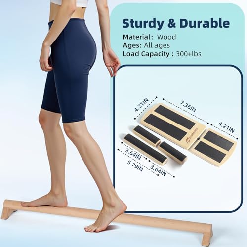 Ankle Balance Board for Adult Kids AxisBoard for Physical Therapy, Ankle Strengthener for Stability Exercises, Ankle Sprains Mobility Rehab,Plantar Fasciitis Relief (Black)