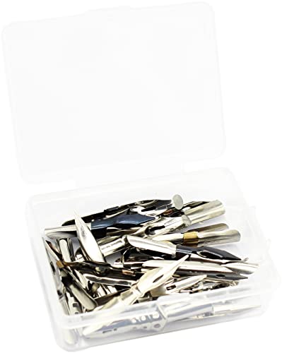 Gullor A Bunch of Nibs for Comic Dip Pen, Assorted Calligraphy Dip Pen Nibs, Various Sizes and Shapes, 33 Nibs in Box - style: 33 Pieces