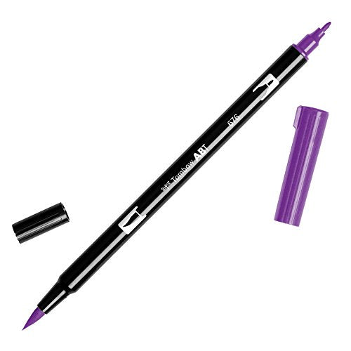 Tombow Dual Brush Pen, ABT, No. 676 (AB-T676) - color: 676 Royal Purple