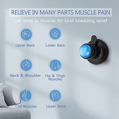 Massage Ball Deep Tissue 2 in 1 Mountable Muscle Massage Roller for Pain Relief, Trigger Point ，Relieve Fascia Muscle Knot and Joint Pain Relax Full Body
