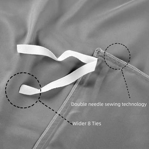 Dark Grey Weighted Blanket Cover, 60 * 80, Removable, 8 Ties - color: Dark Grey, size: 60*80