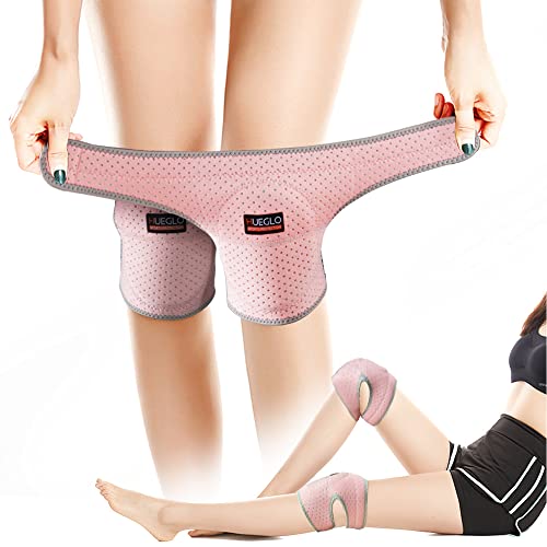 HUEGLO Dance Volleyball Knee Pads for Women,Soft Cushion for Work,Pink,M - color: Pink, size: Medium