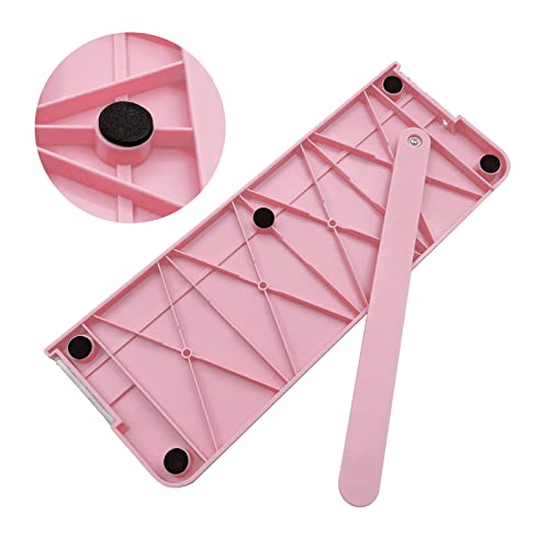 Paper Cutter, A4 Paper Trimmer with Security Safeguard & Side Ruler Portable Straight Edge Cutter for Scrapbooking Craft Paper, Photos, Label, Cardstock (Pink) - color: Pink