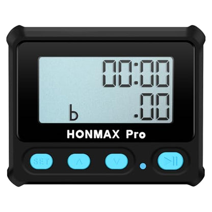 8100 Professional Interval Timer and Stopwatch, Backlight, USB-C Charged, Clock -Black - color: Black
