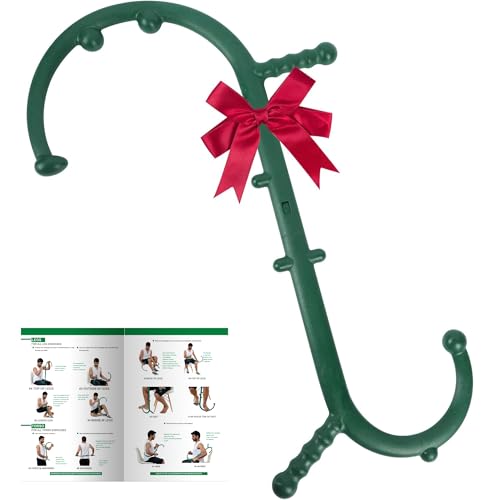 Shrdaepe Massage Trigger Point Cane, Body Deep Tissue, Handheld Back, Neck, Shoulder, Leg and Feet Massager Rod, Muscle Release Tool Self Massage Hook Cane Gifts for Women & Men, Green - color: Green