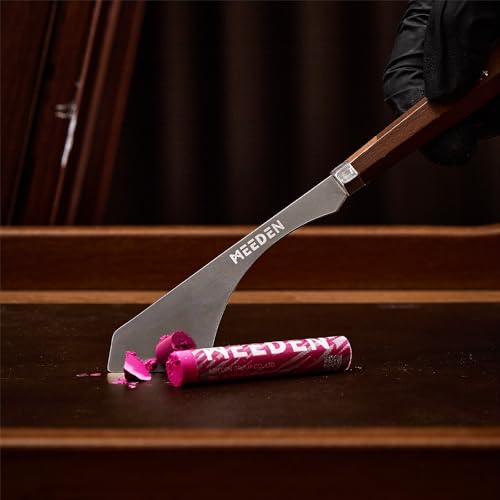 MEEDEN Artist Stainless Steel Palette Knife: 8.78" Flexible Art Spatula Pallet Painting Knife with Wood Handle for Studio, Wall Art, Home Décor, #10 - style: #10