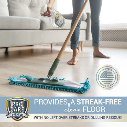 ProCare Citrus Floor Cleaner (Made in USA) | Streak Free Cleaner for Tile, Stone, Laminate, Vinyl & Natural Wood Floor Cleaner for Mopping, Floor Cleaning Solution with Citrus Aroma -32oz Spray Bottle - size: 32 Fl Oz (Pack of 1)