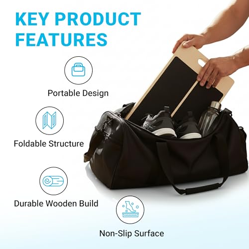 15.5" Wide Slant Board, 5-Level Incline 20°-45°, Non Slip Slant Board for Squats, Calf Stretching, 250 Lbs Weight Capacity Calf Exercise Equipment, Norma Design Calf Stretch Board
