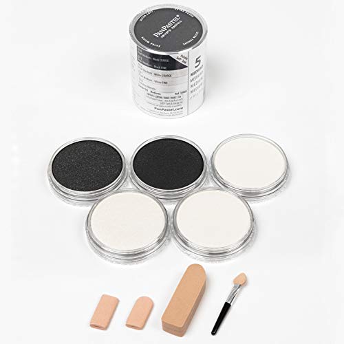 PanPastel Ultra Soft Artist Pastel Set 9ml 5/Pkg, Pearl Mediums - color: Multicolor, style: fine