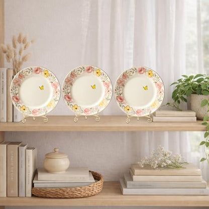 3pcs Plate Holder Easel Display Stand, 4.17x2.56in/10.6x6.5cm Metal Displaying Stand Table Decorative Easel for Tabletop Picture Frames Photos Wedding Cards Sign Posters Cavas Decorative(Gold )