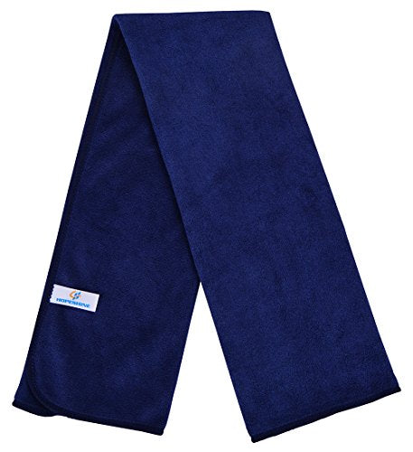 HOPESHINE Gyms Towels for Men & Women Microfiber Exercise Fitness Home Absorbent Sweat Yoga Towels Sports Towels Soft Fast Drying 16inch x32inch 3-Pack - color: Navy Blue 3-pack