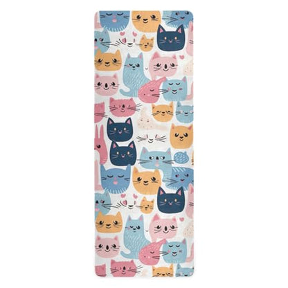 Yoga Mat with Bag Included, Non Slip Fitness Workout Mat, Foldable Suede Rubber Yoga Mat for Yoga Pilates and Fitness, 70.8" L x 26" W x 1mm - color: B82