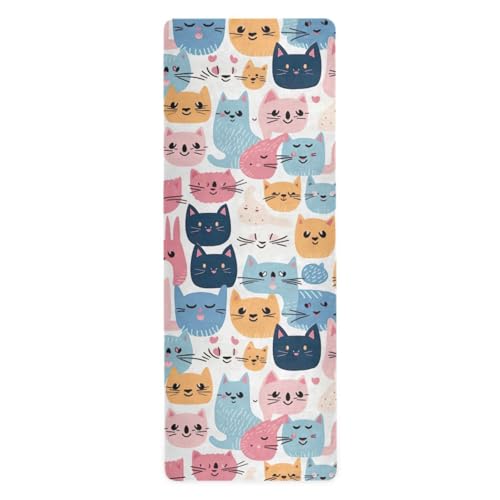 Yoga Mat with Bag Included, Non Slip Fitness Workout Mat, Foldable Suede Rubber Yoga Mat for Yoga Pilates and Fitness, 70.8" L x 26" W x 1mm - color: B82