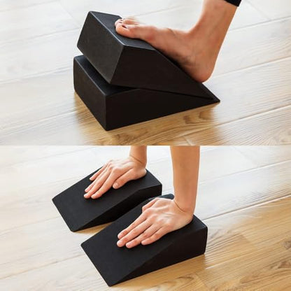 strongtek Slant Board & Foam Wedges – Stretch & Strength Set for Rehab and Mobility