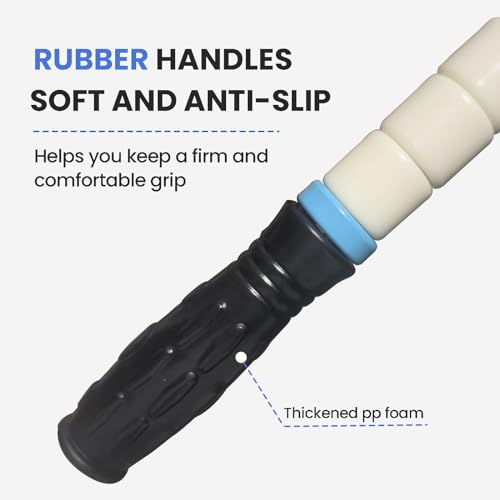 Muscle Roller Stick Ctwctr Massage Roller for Lymphatic Drainage, Cellulite Massager, Leg Massager for Circulation and Pain Relief, Deep Tissue & Trigger Point Massage - color: White