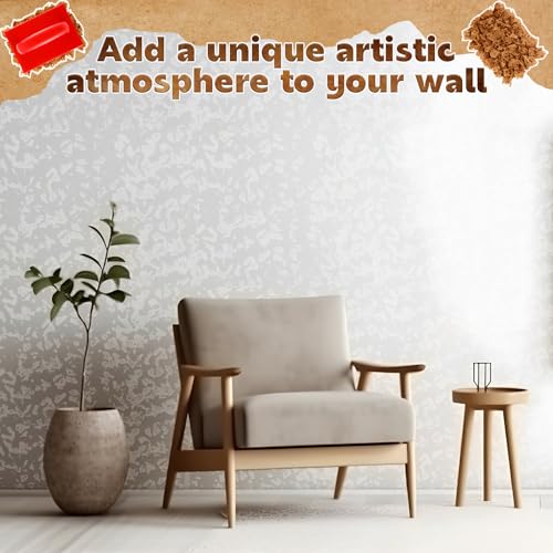 Threlaco 2 Pcs Large Sponge Paint Roller for Painting Sea Texture Sponge for Painting Art Coatings Natural Brush Paintings Texture Repair Home Wall Decorating