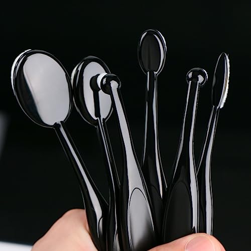 UNIMEIX 6 Pack Blending Brush for Card Making Crafting Ink Blender Brushes Set Tool Paper Background Brush Drawing - color: White, size: 6 Pack Brush with square holder