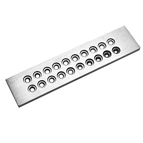 Jewelry Wire Drawplate, 4 Round Holes Wire Drawing Board Metal Drawplate Jewelry Tools Decorations Accessory(C)