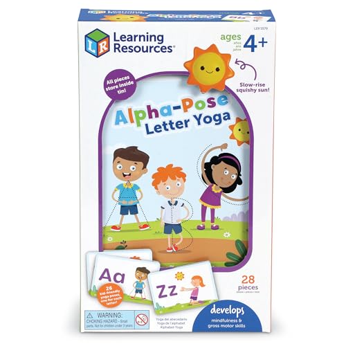 Learning Resources Alpha Pose Letter Yoga, Social Emotional Learning Activities, Emotional Regulation Tools For Kids, Kids Yoga, Toddler Flash Cards, Teacher Classroom Must Haves, Toddler Gift