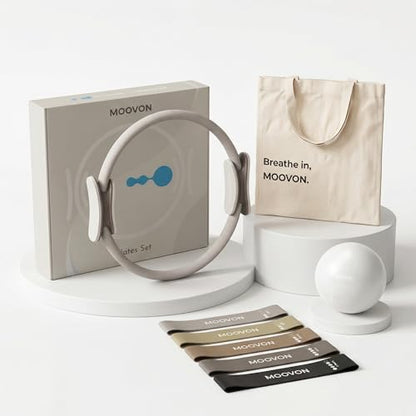 Pilates Equipment Kit for Beginners with Ring, Ball & Resistance Bands