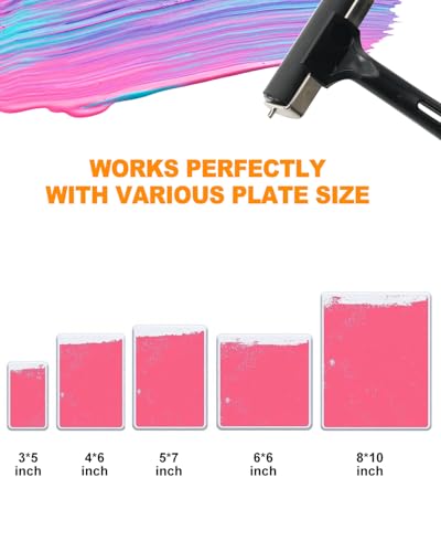UCEC Paper Positioning Tool 6x8 Inch, Small Gel Plate Printing forAlignment | Acrylic L Square Ruler for Gel Printing Plate, Printmaking and Card Making Supplies, Layering & Alignment Tool - color: Small:6 x 8 in