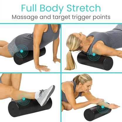 Vive High Density Foam Roller (18 inch) - Large Foam Roller for Exercise - size: 18" (Inches)